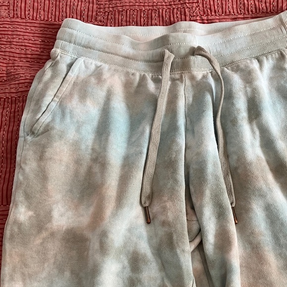 Women’s size XS tie dye drawstring sweatpantsgh Old Navy greenish orange hues - Picture 5 of 16